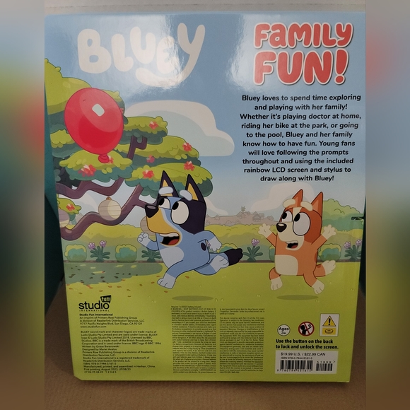 Bluey Family Fun (LCD write on Rainbow Screen) - Picture 3 of 3